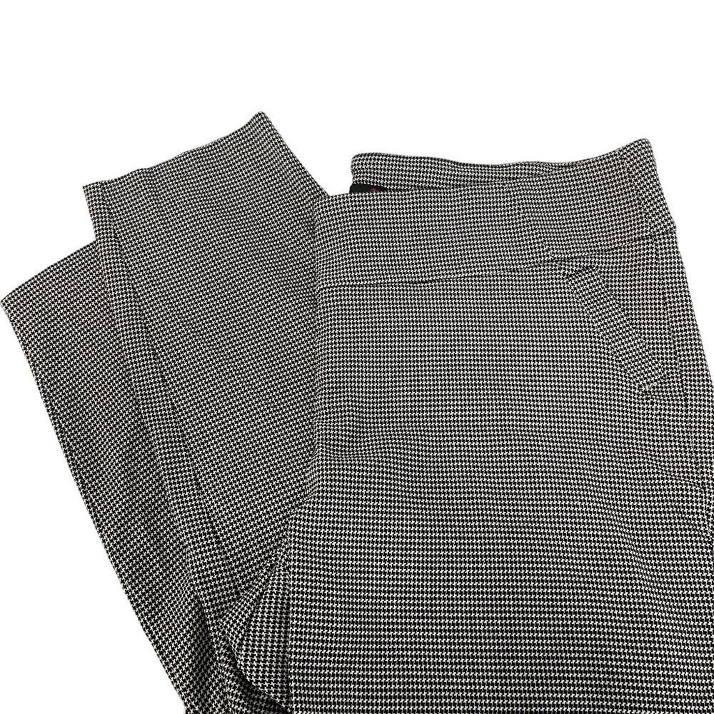 Flirtations Black Houndstooth Dress Pants Size 3